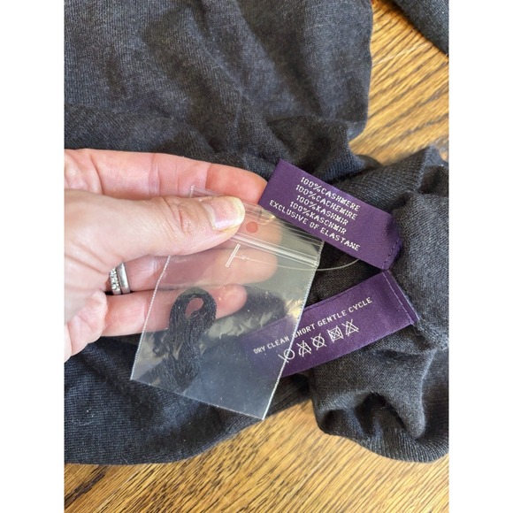 Ralph Lauren Purple Label‎ Gray Turtleneck Cashmere Sweater Small Made Italy NWT - Picture 9 of 10